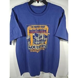 Pacific's Finest Beach Southern California Men's Size Large Blue T-Shirt No Tag